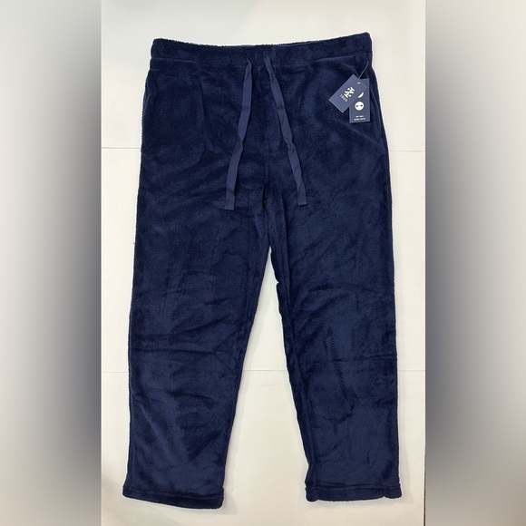 IZOD soft fleece pajama blue men’s pants - Picture 1 of 7